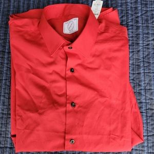 Bespoke New York Slim Fit L 16-16.5 red dress shirt